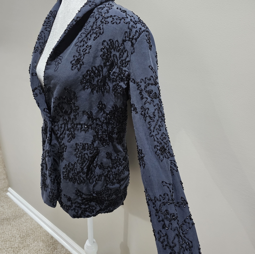 Dana Buchman Vintage Beaded Blazer - Picture 3 of 6